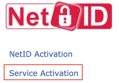 service activation button