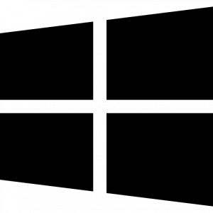 Black windows logo icon